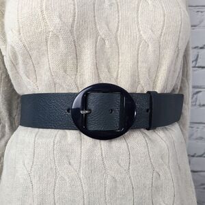 Leather Belt, Banana republic Green blue size M